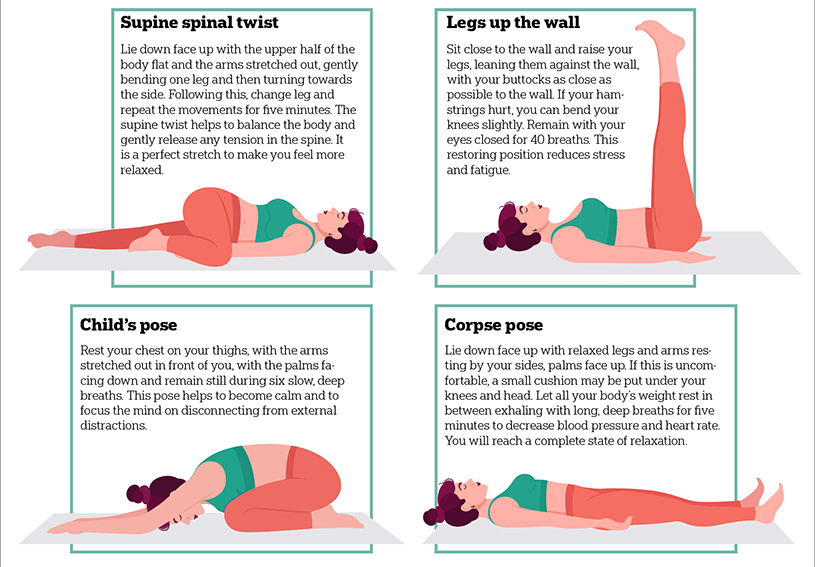4 yoga poses for improved sleep | Revista Compartir