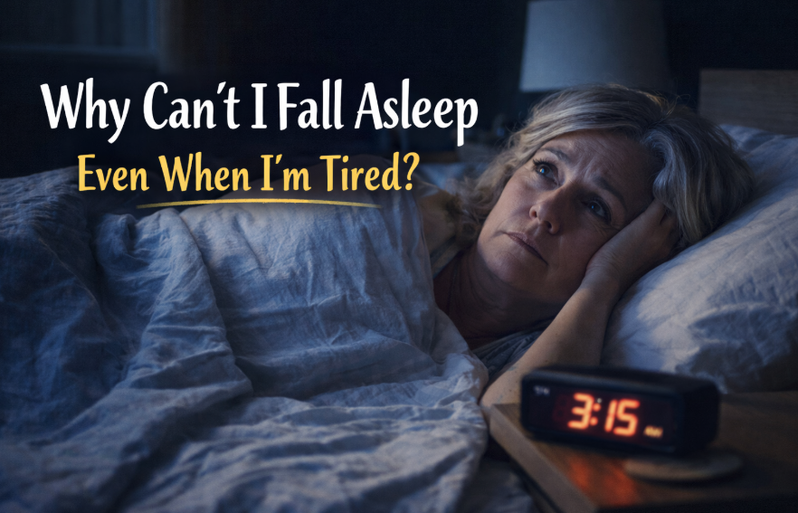 Why can’t I fall asleep even when I’m tired?